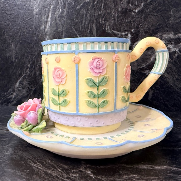 A. RICHESCO CORPORATION Floral Teapot Votive Candle Holder - Picture 11 of 15